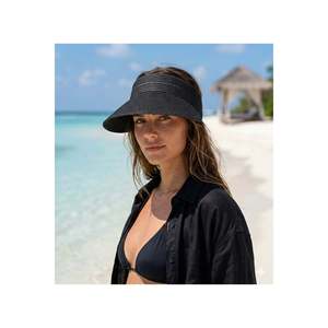 Casquette à visière en maille noire avec dos élastique HSR2089 - black2089 - Product Image 2