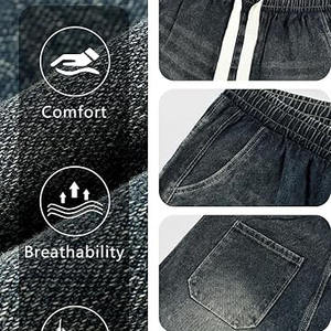 ชุดวอร์มแฟชั่นสำหรับผู้ชายชุดวอร์มผ้าคอตตอนปักลาย100% ระบายอากาศได้ดีสำหรับฤดูร้อน - Product Image 6