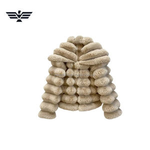 เสื้อแจ็คเก็ตพัฟเฟอร์ขนเฟอร์เทียมสีชมพูยาวหรูหราทันสมัยสำหรับผู้หญิง กันน้ำ นุ่ม อุ่น สำหรับฤดูหนาว บุด้วยใยฝ้าย ติดกระดุม - Product Image 5