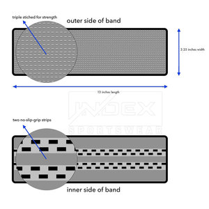 Bandas elásticas personalizadas para entrenamiento de Yoga, Círculo de cadera, bandas elásticas ajustables para fitness - Product Image 3