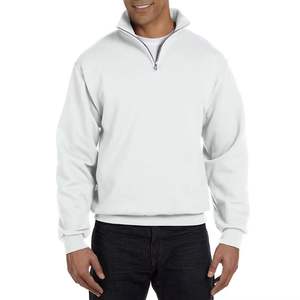 Sudadera con Capucha de Media Cremallera Tejida a Crochet para Hombre, Otoño, 100% Algodón, Forrada, Fabricante OEM - Product Image 5