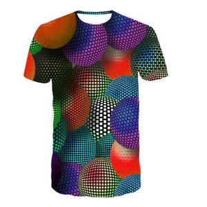 เสื้อยืดพิมพ์ลายสำหรับผู้ชายเสื้อยืด100% โพลีเอสเตอร์พร้อมผ้าฝ้ายพิมพ์ลาย - Product Image 4