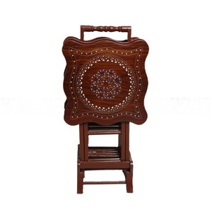 Ensemble de table de pique-nique pliante en bois résistant aux intempéries, mobilier de salle à manger extérieur personnalisable - Product Image 1