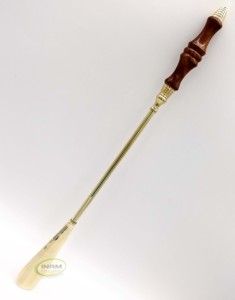 ทองเหลืองโบราณไม้ฮอร์นรองเท้าออกแบบไม้และทองเหลืองช้อนยก/ฮอร์นรองเท้า - Product Image 6