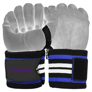 Muñequeras de entrenamiento cruzado de algodón Logotipo personalizado Levantamiento de pesas Pulseras de gimnasio Ajuste Muñequeras duraderas para levantamiento de pesas - Product Image 6