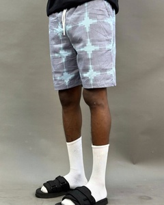 Shorts de sport décontractés 100 % coton pour homme, style hip-hop, anti-plis, respirants, imprimés, écologiques, collection Bangladesh - Product Image 1