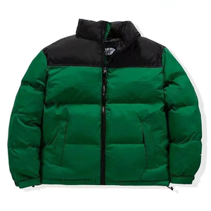 Customizable Breathable Quilted Puffer <b>Jacket</b> for Men OEM <b>Canvas</b> Fabric - Product Image 6