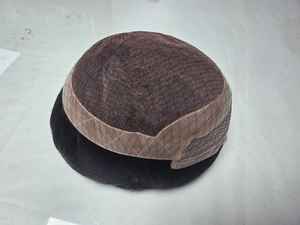 Los Angeles Perruque pour hommes Deep Wave Frontless Remy Indian Taz Hair Perruque lâche Yaki Toupee Perruque de cheveux - Product Image 4