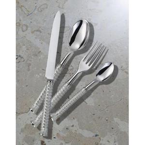 Buena calidad, precio al por mayor, promoción, juego de cubiertos pulidos de plata para boda, cuchara, tenedor, cuchillo, juegos de cubiertos de acero inoxidable - Product Image 5