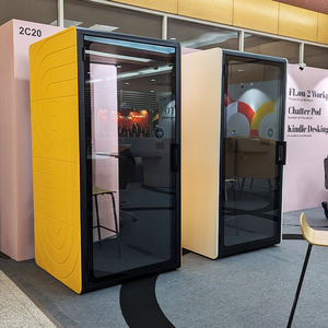 Elegante cabina de teléfono acústica Chatter Pod Single Work Pod para diseños de oficina contemporáneos - Product Image 5