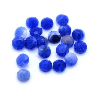 25 piezas de sodalita azul Natural 3mm corte redondo 2mm grueso piedra preciosa 2,55 Cts lote Iroc ventas alta calidad piedra suelta círculo faceta - Product Image 5