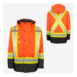Chaqueta de Bombero de Alta Visibilidad Nomex Aramid, Ropa de Trabajo de Seguridad FR, Abrigo Protector con Capucha Resistente a las Llamas para Respuesta a Emergencias - Product Image 4