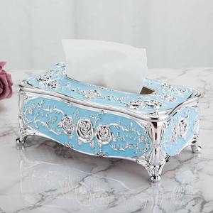 Logotipo personalizable de fábrica promocional, estilo europeo, sala de estar, servilleta para el hogar, caja de pañuelos extraíble - Product Image 6