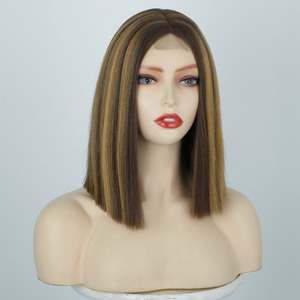<span class=keywords><strong>Jennifer</strong></span> conception populaire bande dans la boîte d'extension tresse perruque de cheveux humains synthétique avec dentelle - Product Image 4