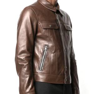 Chaqueta para Hombre, Chaquetas de Cuero de Primera Calidad con Diseño de Logotipo Personalizado, Chaqueta para Hombre Estilo Urbano, Servicio OEM y Venta al por Mayor - Product Image 3