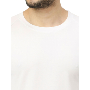 T-shirt pour homme de haute qualité, col rond, logo personnalisable, coupe classique, 100% coton, tricot uni, manches longues, service OEM - Product Image 5