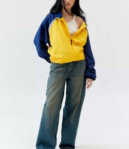 Veste coupe-vent d'hiver en tricot respirant avec fermeture éclair pour femme, imperméable, personnalisable avec logo, en polaire, grandes tailles, vente en gros - Product Image 4