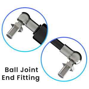 Puntal de tracción con certificación ISO, resorte de Gas de acero de 332mm, cilindro inverso, elevador de Escotilla de acceso de sótano Industrial, carrera de 200 mm - Product Image 4