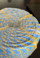 Corde tressée en polypropylène haute résistance, 2 couleurs, 3 brins, 6 mm, 400 mètres, torsadée PP Telstra pour l'Australie, Parramatta