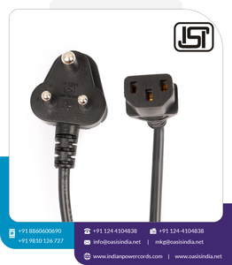 Adaptateur 3 broches indien vers C13 ISI & IS certifié IEC femelle longueur personnalisée pour l'électronique grand public - Product Image 5