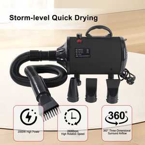 <b>Pet</b> <b>Hair</b> <b>Dryer</b> Force Air Blower Multiple Nozzles for Cats and Dogs - Product Image 3