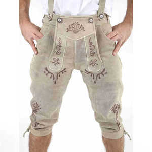 Dernière Bavière Trachten coton mélangé Lederhosen pour hommes respirant décontracté cordon de serrage personnalisé Logo impression Oktoberfest - Product Image 2