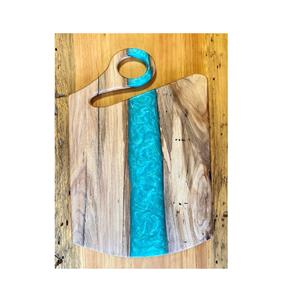 Planche à fromage en résine époxy et bois Outils à fromage Assiette à fromage Plateau à charcuterie Forme carrée Offre Spéciale - Product Image 4