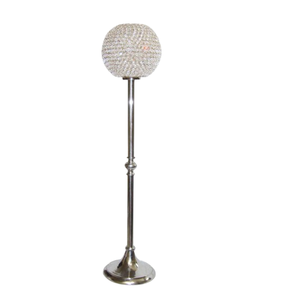 Nouveau design de décoration de sol et d'entrée de la maison bougeoir pilier avec globe en cristal éclairage de noël bougeoir fait main - Product Image 1