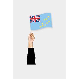 Tuvalu Pocket Flag Polyester <b>Banners</b> and Drapes - Product Image 1
