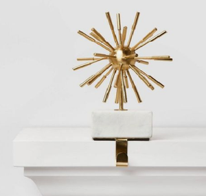 Décoratif d'intérieur personnalisé fini or ornement de Noël produits de fête porte-bas de Noël - Product Image 1