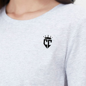Camisetas de algodón de verano para mujer, camiseta elegante con cuello redondo, de secado rápido, ecológica, diseños de impresión personalizados, punto informal - Product Image 4