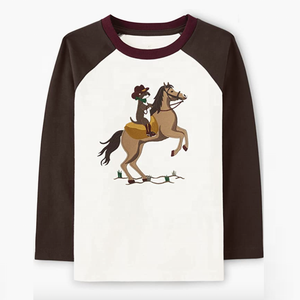 เสื้อยืดแขนยาวพิมพ์ลายผ้าฝ้ายแฟชั่นอินเทรนด์มาใหม่สำหรับเด็กผู้หญิง - Product Image 3