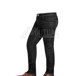 ¡Pantalones vaqueros informales hechos a medida para hombre Diseño único con patrón recto Espesor ligero Cintura media Servicio OEM a la venta! - Product Image 5