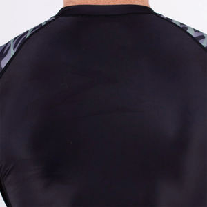 Chemises de compression pour hommes, couleur noire, manches courtes, polyester et élasthanne, rashguards - Product Image 5