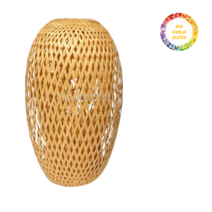 Luminaire tissé en bambou fait à la main écologique pour la décoration de la maison et l'éclairage des cafés avec touche naturelle - Product Image 4