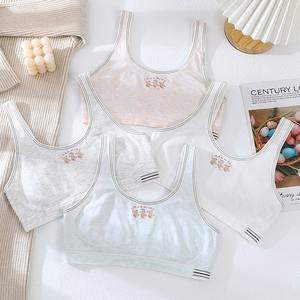 Sujetadores de entrenamiento GOTS de algodón orgánico 95% para niñas, lencería, ropa de dormir con servicio ODM, embalaje polivinílico de proveedor vietnamita - Product Image 4