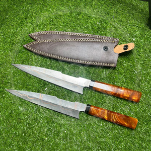 Cuchillo de Chef de Lujo MORTAL BLADES, Hoja de Damasco de Cobre con Acabado Satinado, Mango Ergonómico de Espiga Completa, Cuchillo de Cocina Duradero - Product Image 4