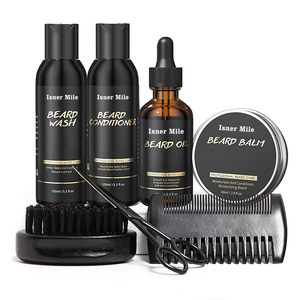Isner dặm râu chăm sóc Kit Argan & Jojoba dầu tăng cường & làm mềm râu & ria râu chải chuốt Kit - Product Image 1