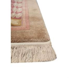 Tapis en laine noués à la main Pechino Ivory, style Tabriz classique, pour salon, chambre à coucher, motifs rectangulaires médaillon, 12x19'6 pi - Product Image 4