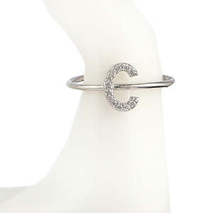 Bague alphabet pour femme - Argent - Argent - Product Image 2
