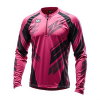 Maillots de motocross sur mesure de qualité supérieure % Polyester Manches longues Tissu respirant Conçu pour les vêtements de course automobile de moto