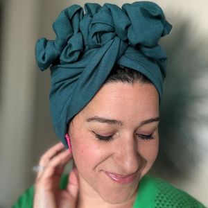 HZM-25597 <span class=keywords><strong>bricolage</strong></span> bohème croix noeud bandeaux pour femmes filles couleur Pure tête écharpe froissé Turban chapeaux pull Bonnets - Product Image 3