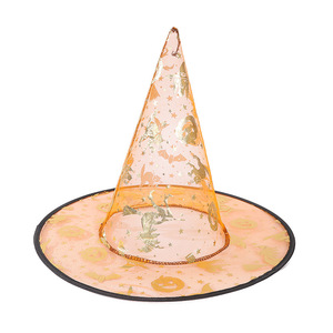 Meilleures ventes Chapeau de sorcier en gaze à chaud à une seule couche pour enfants et adultes, accessoires de cosplay, chapeau de sorcière, décoration de fête d'Halloween - Product Image 6