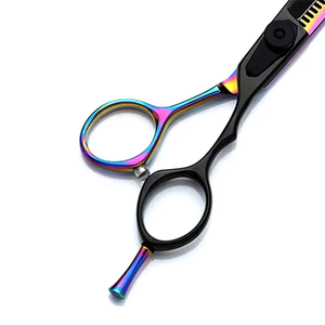 Juego de Tijeras de Peluquería Profesionales de Alta Calidad, Acero Inoxidable, para Diestros, Mango Mediano, Hoja Afilada de Goma - Product Image 4