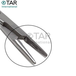 Hegar Needle Holder 4.5 Inch <b>Tungsten</b> <b>Carbide</b> Inserts Gold <b>Rings</b> Locking Premium Quality Performance Medic Instruments - Product Image 6