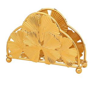Brass Tissue holder Newly Leaf Patten Designer Tissue Holder Restaurant Dinner <b>Table</b> Decorate Item Tissue Stand - Product Image 3