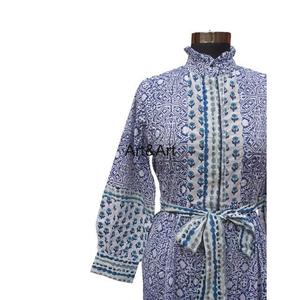 Cộng Với Kích Thước Phụ Nữ Dài Ăn Mặc Kỳ Lạ Mùa Hè Mặc Khối In Dresses Beachwear Cotton Tùy Chỉnh Dài Maxi Phụ Nữ Dresses - Product Image 4