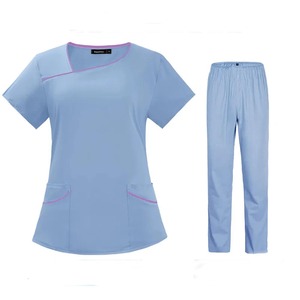 Conjunto de Uniformes Médicos para Hombre, Blusa de Manga Corta con Bolsillos y Botones, Ropa de Trabajo para Salón de Belleza y Spa - Product Image 6