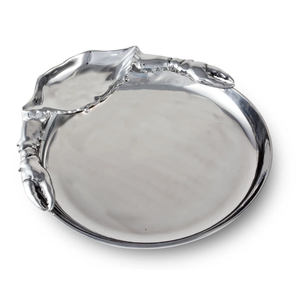 Bandeja y Plato para Servir de Metal de Alta Calidad con Acabado Plateado de Diseño Floral de Primera Calidad a Precios Impresionantes - Product Image 3