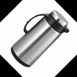 เหยือกน้ำและชาสแตนเลสสีเงิน ดีไซน์ทันสมัย ผลิตภัณฑ์ใหม่ ทนทาน พร้อมฝาปิด สำหรับใช้ในบ้าน กาต้มน้ำและกาน้ำชา - Product Image 3